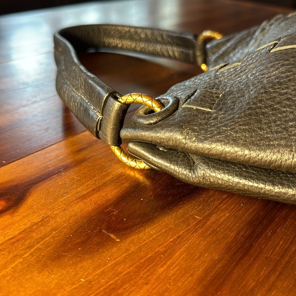 ELLIOT LUCA by SAK Woven black buttery soft leather handbag. - Picture 3 of 7
